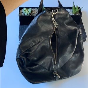 Leather backpack